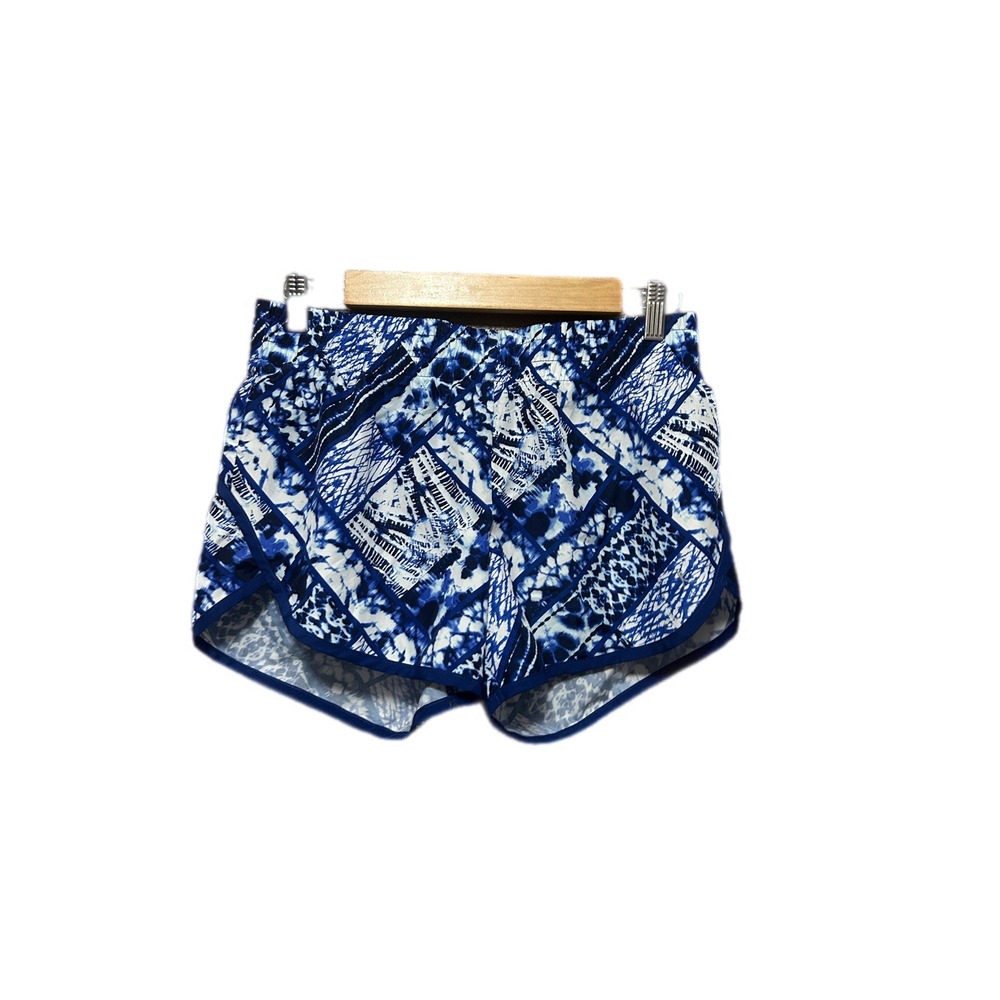 Danskin Now Athletic Shorts Womens‎ Small S Blue White Tie Dye Excellent Workout